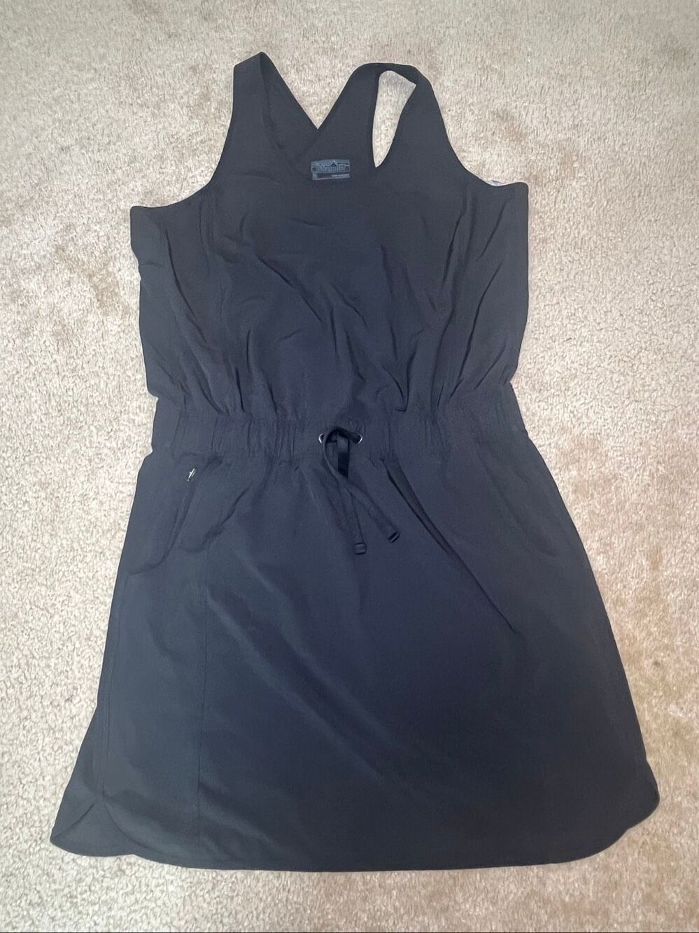 Patagonia Women’s Fleetwith Dress Size Medium Black Cross Back Activewear Casual